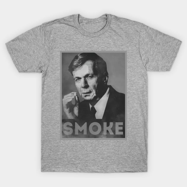 Smoke! Funny Obama Hope Parody (Smoking Man) T-Shirt by badbugs